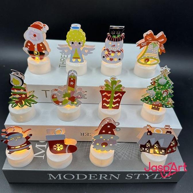 *:*:*:*:*] Lampu Natal LED Lilin LED Elektrik Lilin Natal Hias Electric