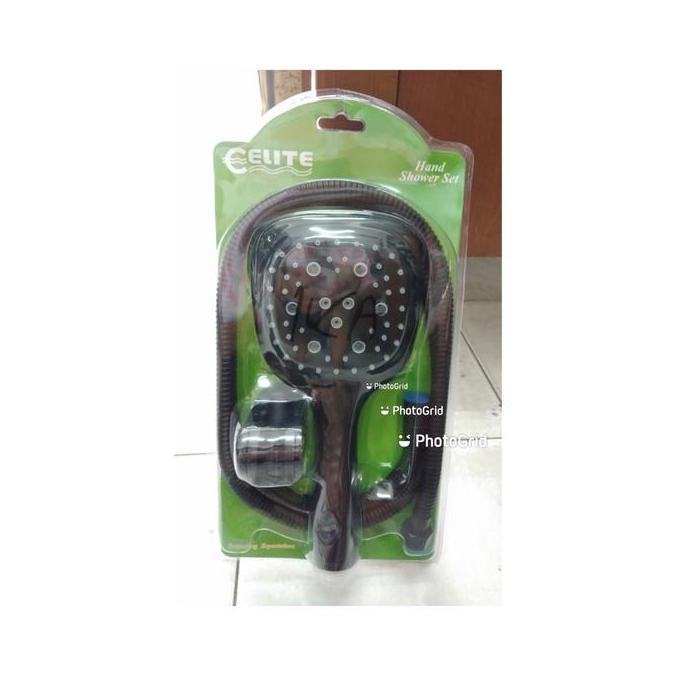 Hand Shower Mandi Hitam Kotak Elite E 1362 B