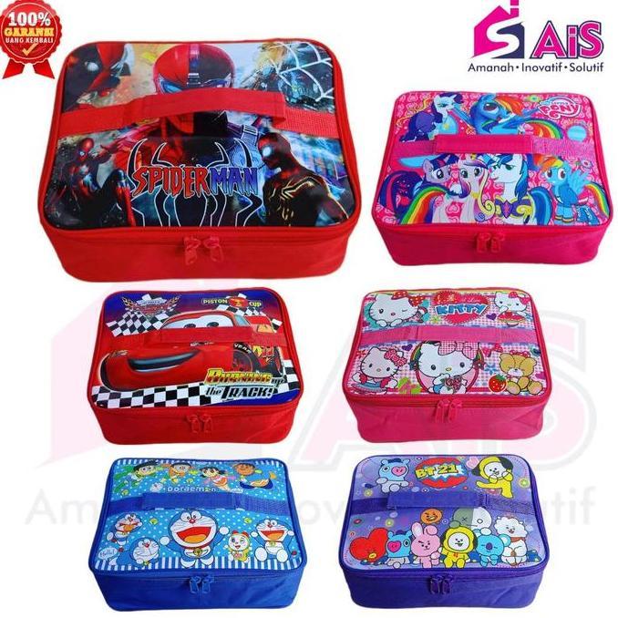 Terbaru Tas Bekal Aluminium Foil Tas Bekal Anak Aluminium Lunch Bag Anak Karakter Tas Kotak Bekal