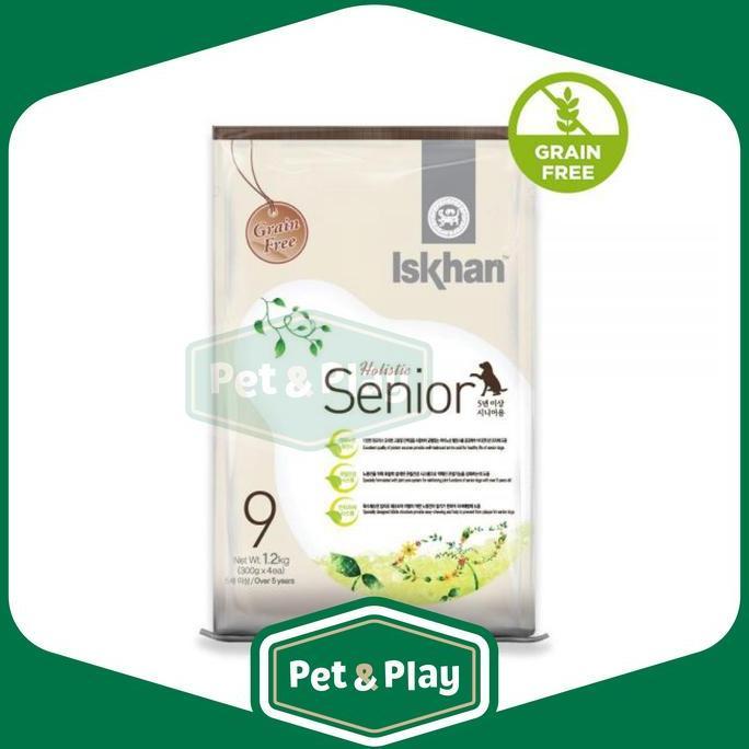 TERBARU - Iskhan Dog Food Grainfree 9 Senior / Dog Dry Food