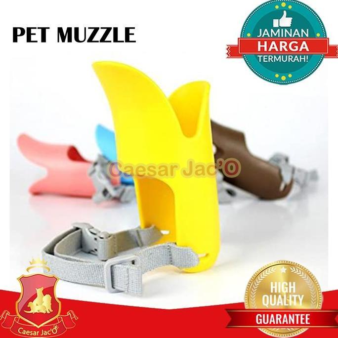 Penutup Mulut Anjing Kucing Hewan Silikon / Pet Muzzle Dog Cat Duck