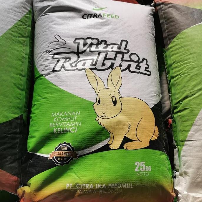 Pakan Kelinci Rabbit Pelet / Citra Feed Rabbit / Makanan Kelinci 25 Kg PAS