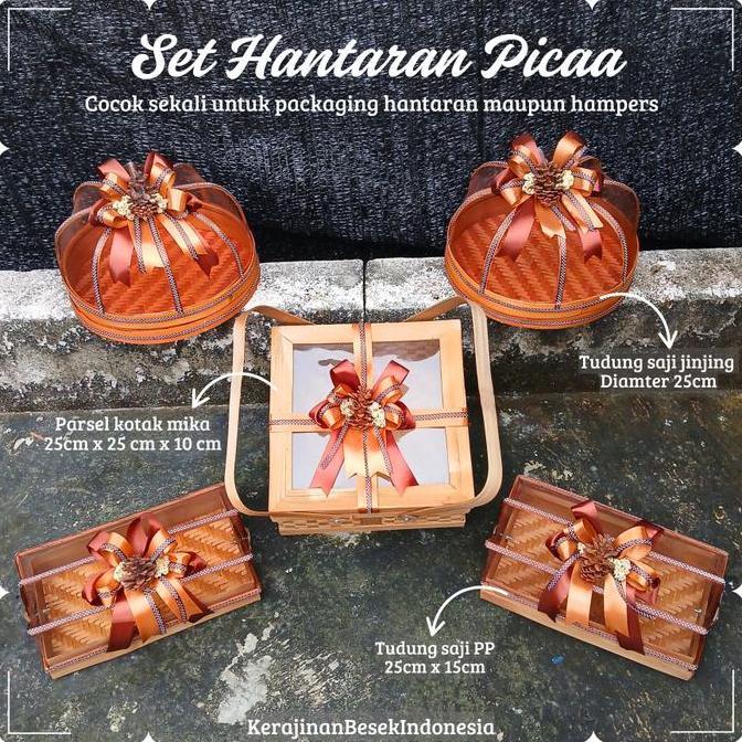langsung order saja] SET HANTARAN PICAA BONUS PITA BOX HAMPERS PARSEL BAMBU seserahan pernikahan rus