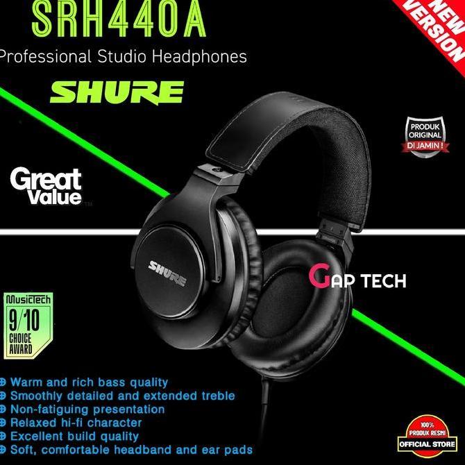 Shure SRH440A / SRH 440A / SRH 440 A Professional Studio Headphones