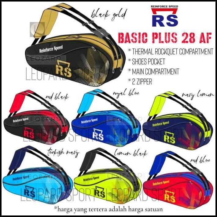Tas RS BT6 BASIC PLUS 28 AF / Tas Ransel RS / Tas Raket Badminton best seller