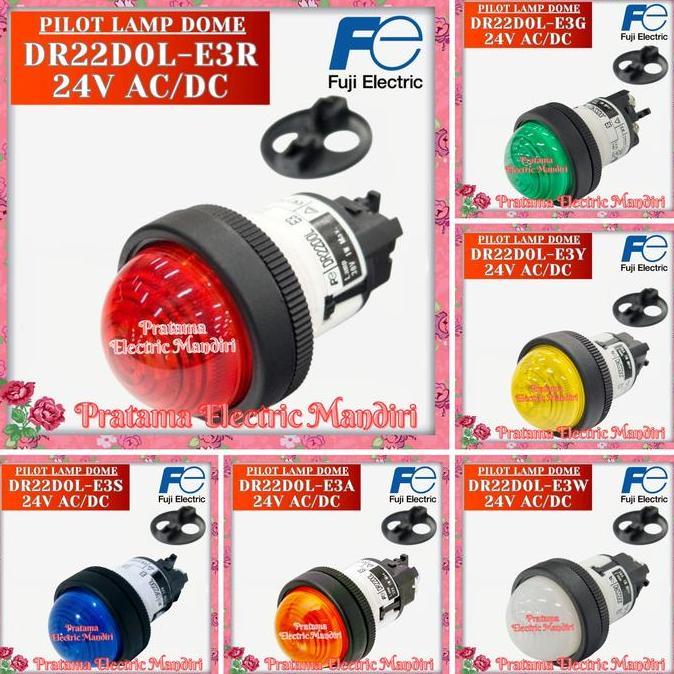 Promo FUJI Pilot Lamp DR22DOL-E3R DR22DOL-E3Y DR22DOL-E3G DR22DOL-E3W Diskon