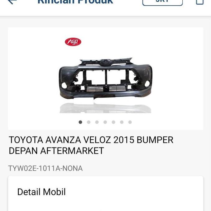 Bemper Avanza Veloz 2016 - 2018 depan