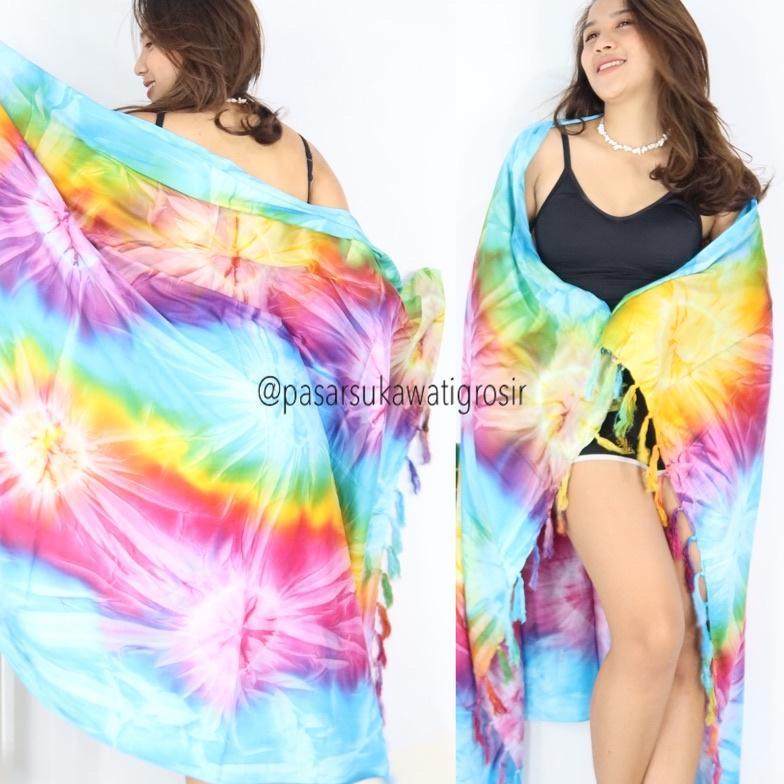 [ anomancollection ] KAIN PANTAI BALI RUMBAI RAYON MOTIF GRADASI SELIMUT BALI  ADEM MURAH GROSIR