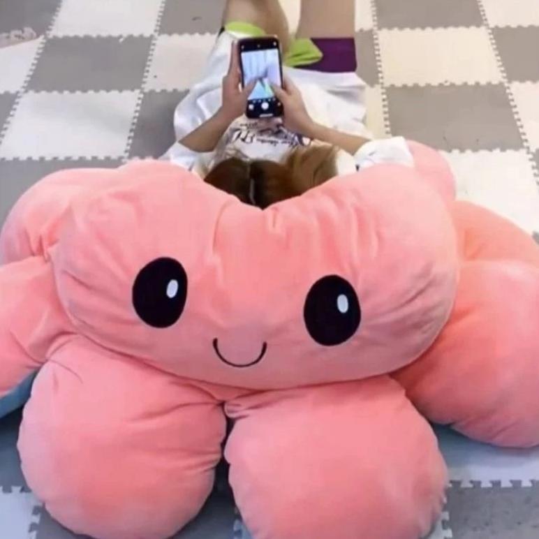 BNK 01 Boneka Gurita Jumbo Lucu & Besar Bahan Lembut, Empuk, Menggemaskan