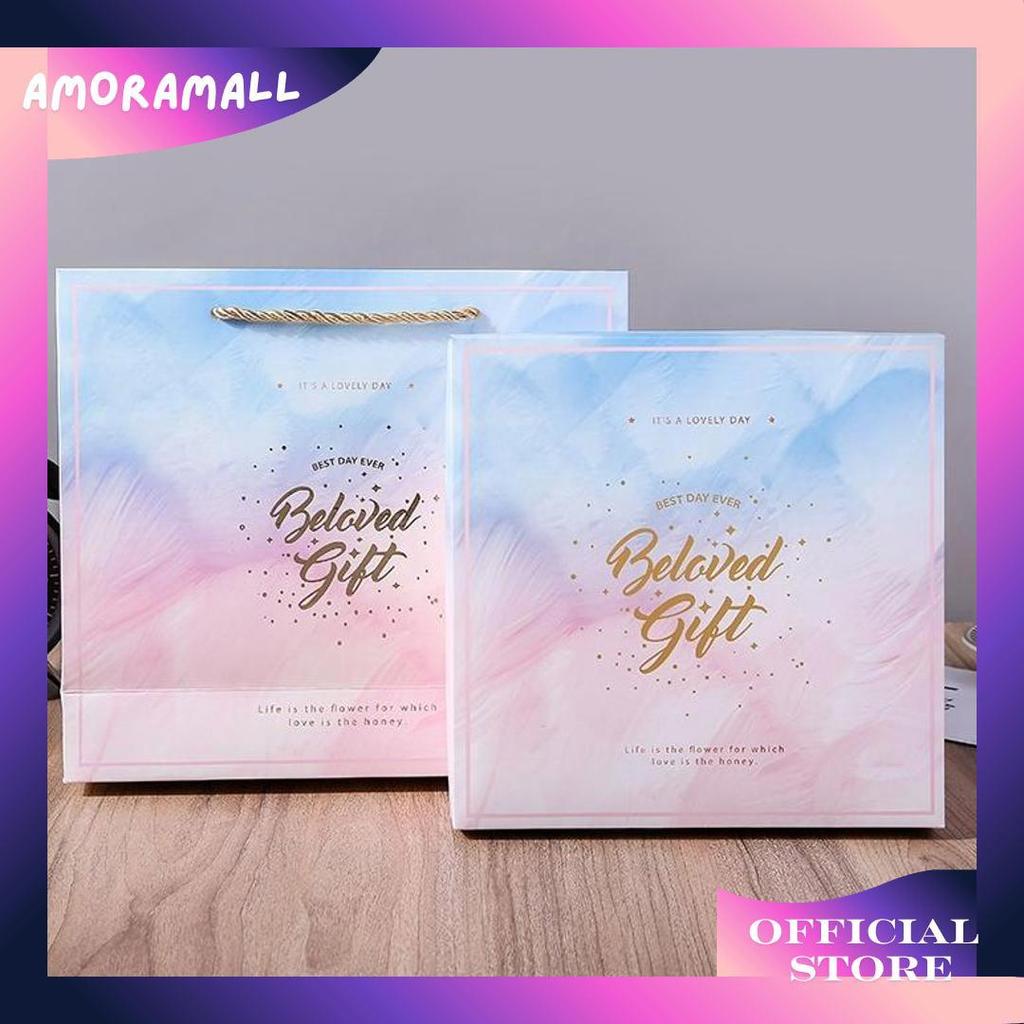 Premium Hampers Set Gift Box Bag / Tas Kotak Kado / Kemasan Hadiah Ulang Tahun - Souvenir Wedding - 