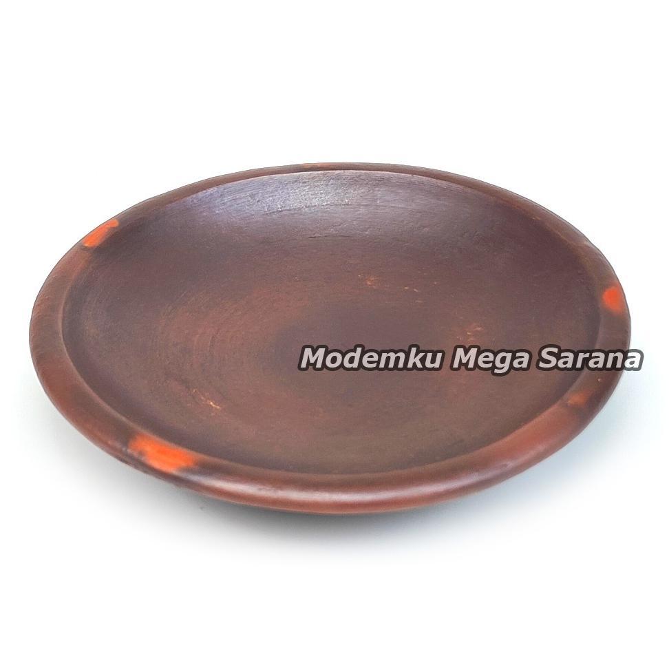 Bisa Cod Cobek Tanah Liat Sambal Gami Piring Gerabah Tahan Panas - Diameter 20 Cm ||