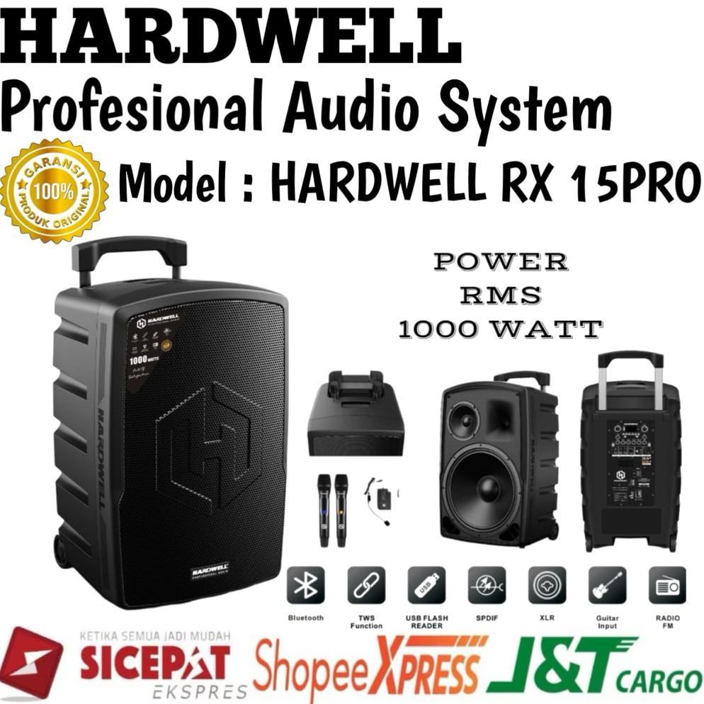 Speaker Portable Hardwell Rx15pro Original Speaker Portable Hardwell 15inch