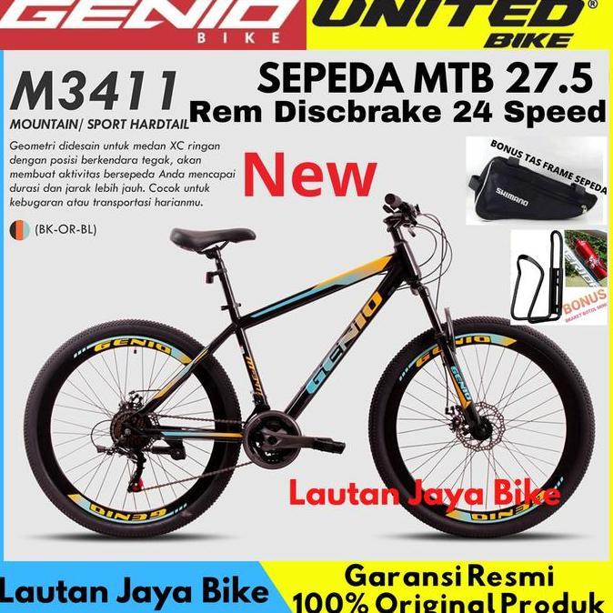Sepeda Gunung Mtb 27.5 Genio M3411 By Unitedbike