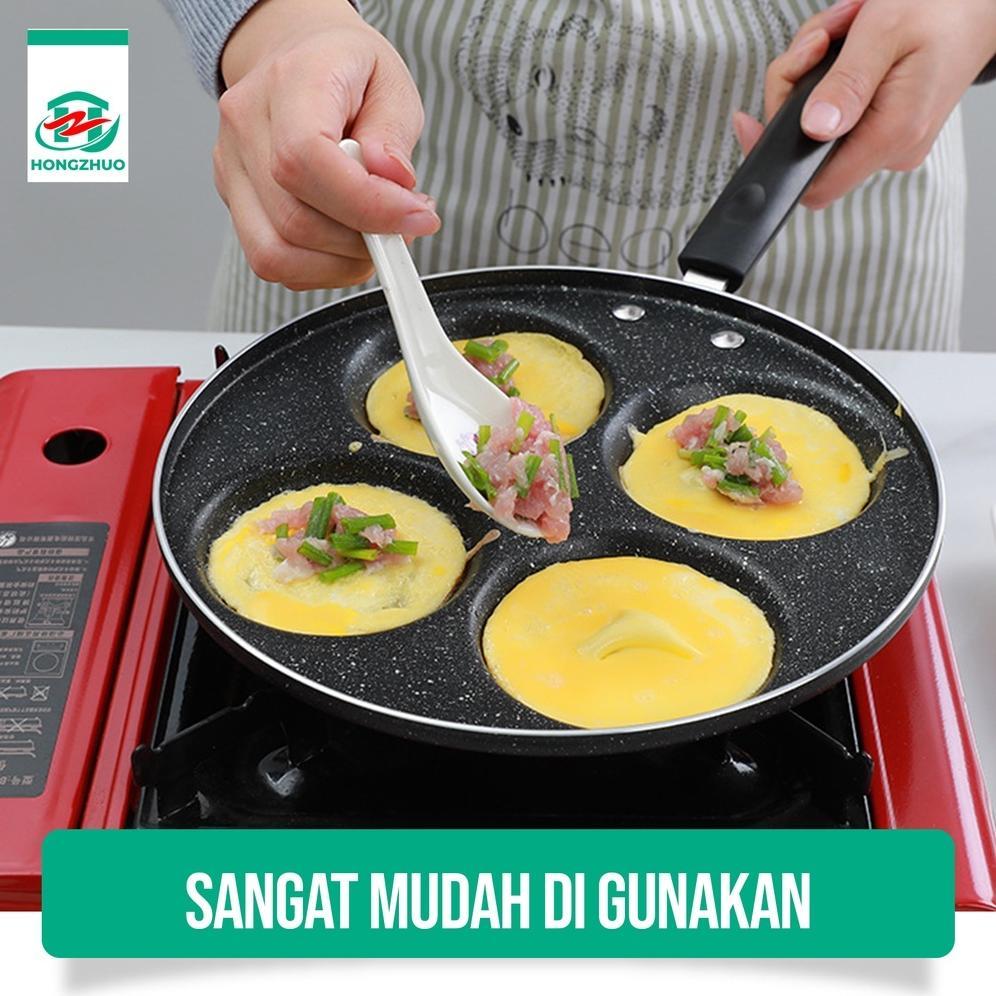 Bisa Cod Hongzhuo Panci Penggorengan Telur Pancake/Panci Steak Grill Egg Telur Omelet Pan Breakfast 