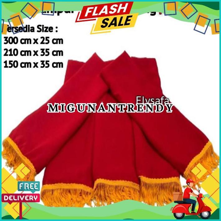 Selendang/sampur Tari Gandrung warna Merah COD