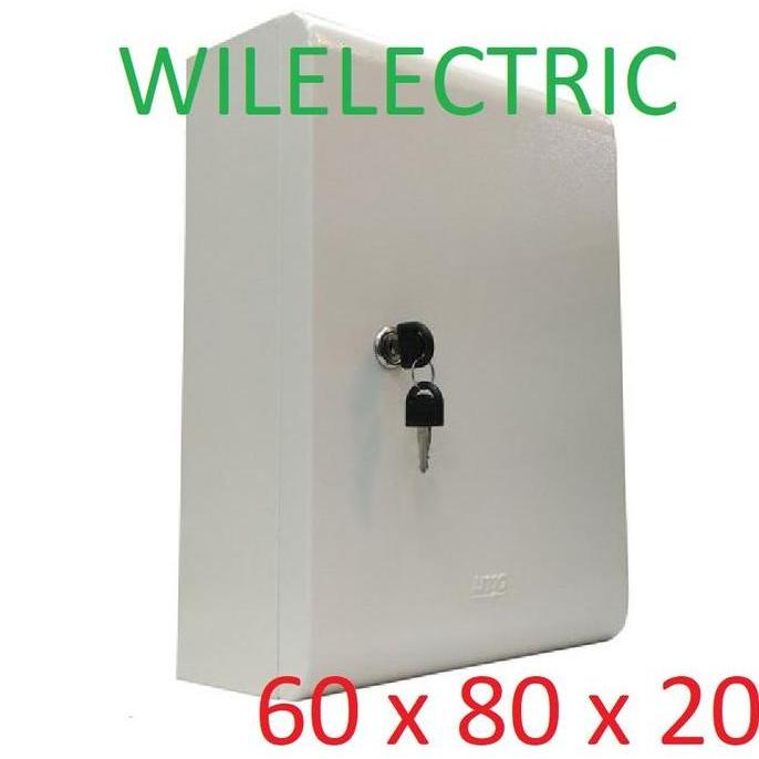 Promo UMG Box panel listrik indoor 60 x 80 x 20 cm cream powder coating Diskon