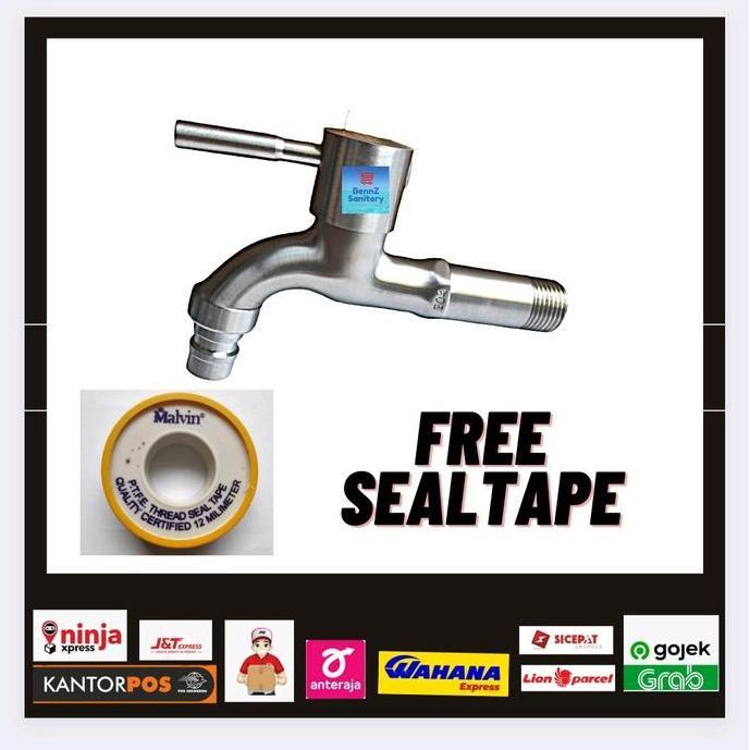 Kran Taman Stainles Panjang/Kran Wudhu Long/ Kran Long/ Kran Sambungan Mesin Cuci Best Seller