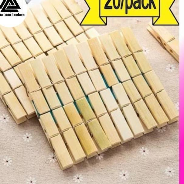 JEPITAN BAJU JEMURAN KAYU (20 PCS PER PACK)