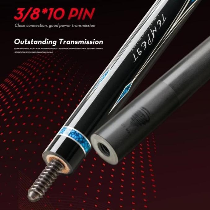 Promo Fury Tempest Af 2 Stick Billiard Carbon Cue