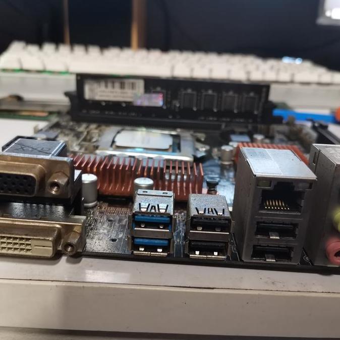 MOTHERBOARD INTEL ASROCK H110M DVS GEN 7  LGA 1151 KABYLAKE NORMAL GAMING BONUS PROCESSOR INTEL G460