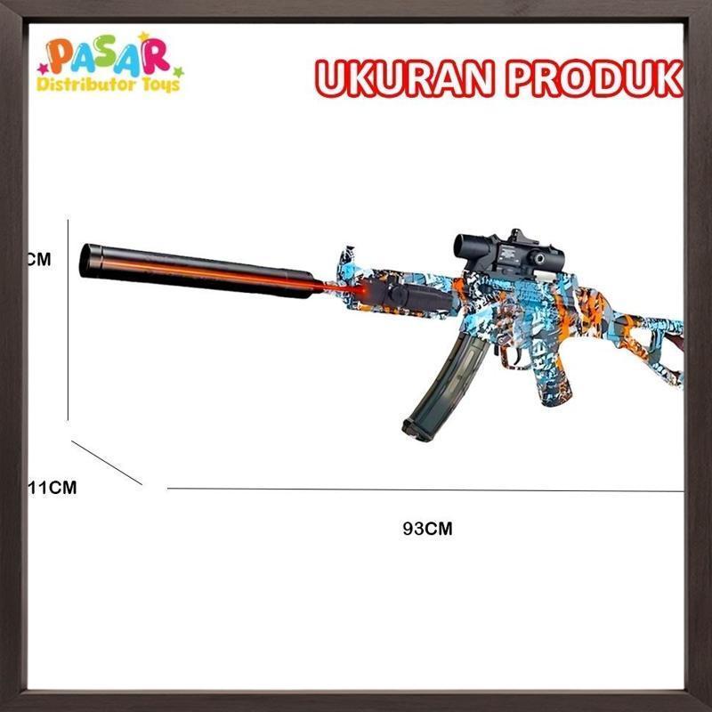 Termurah Mainan Anak WH26-4 UMP45 ELECTRIC AIMED AT THE TARGET BTC-0015 Mainan Tembakan Outdoor Seru