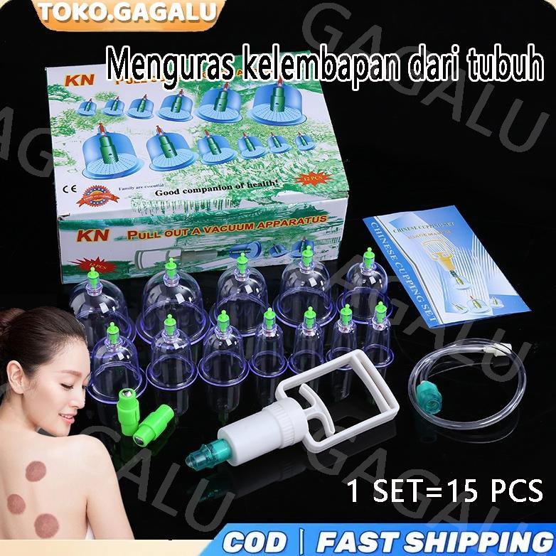 GAGALU Alat bekam/Kop Bekam Untuk Terapi Kesehatan/Alat Kop Angin Isi 12 /Hilangkan kelembapan Alat 