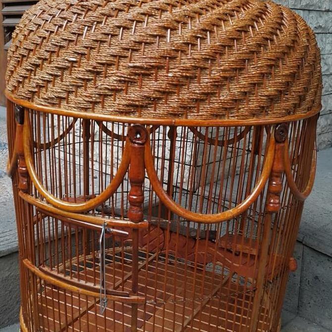 Kandang / Sangkar Rotan Mataraman Pernish Burung Perkutut