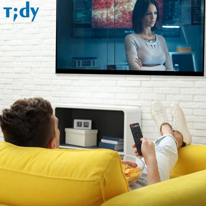 Bracket TV Dinding 13-32 Inch Hitam - Untuk TV Kecil & Monitor - Tidy