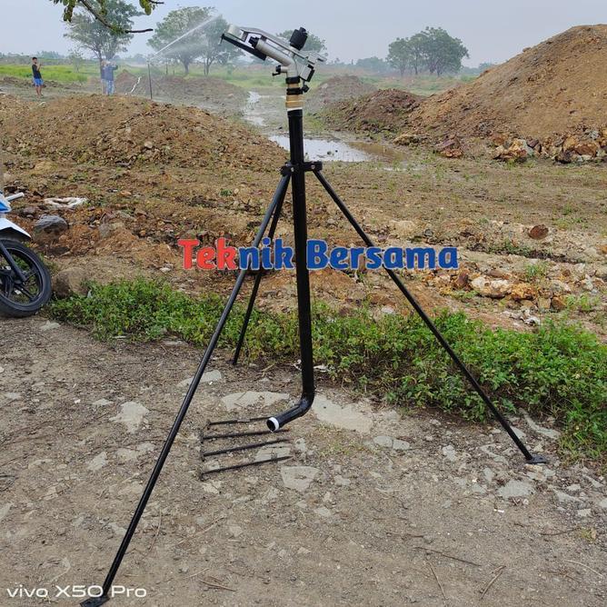 Sprinkler Big Gun Impact Komplit Tiang || Sprinkler Pertanian 1.5 Inch