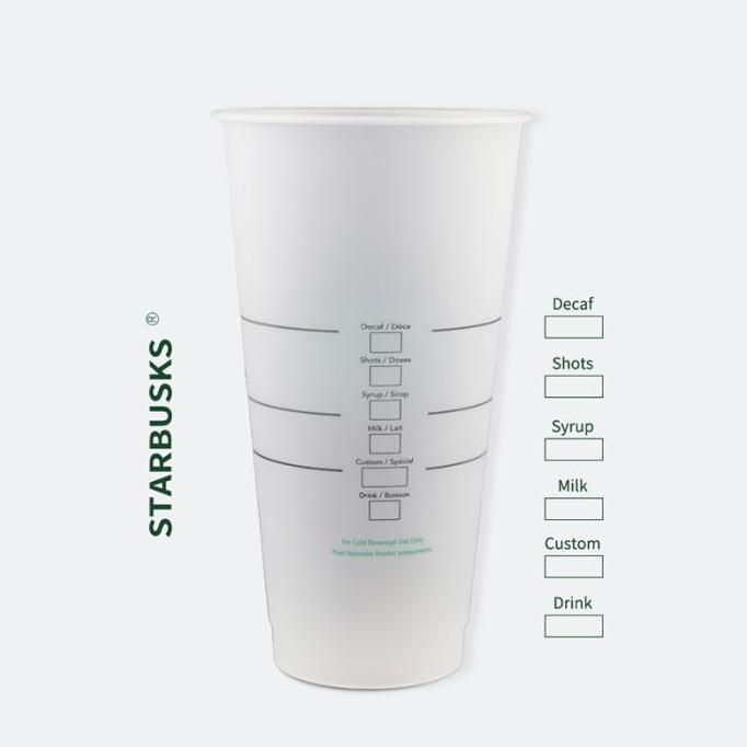 New- Reusable Tumbler Starbucks Coffee Original Cup Venti 24oz+Sedotan