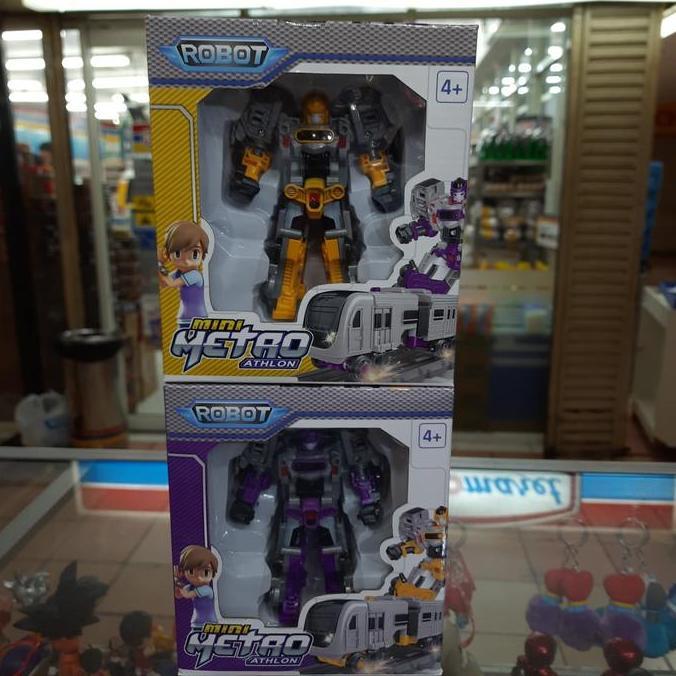 Mini Tobot Metro Train / Mainan Tobot Kereta / Jual Tobot Athlon 2