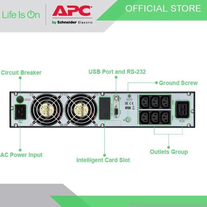 Promo Ups Apc Srv3Krirk Easy Ups Srv 3000Va 2400W Online Sinewave Rack