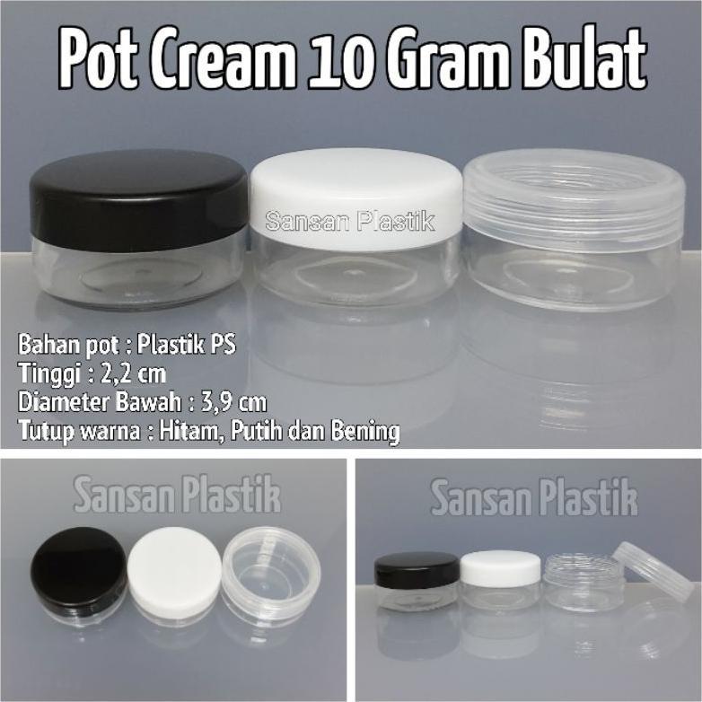 Promo Cod Pot Cream 10 Gram Bulat / Pot Jar 10 Gram Round / Pot Cream 10Gram Bulat 