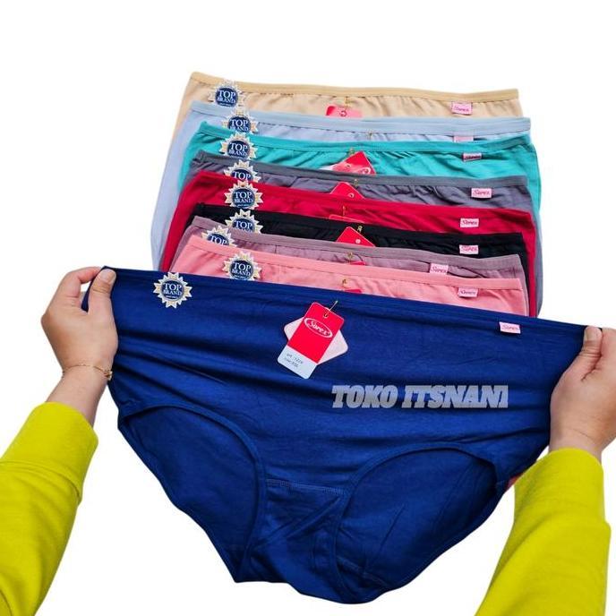 Cd Sorex 1229 Katun Maxi 3-6 Pcs | Celana Dalam Wanita Dewasa Sorek Pinggang Tinggi