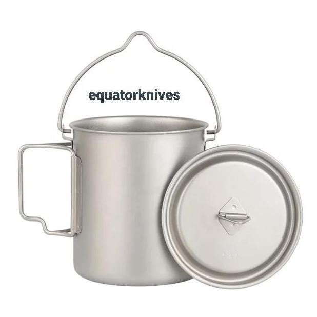 750 ml Titanium Camping Mug Pot with bail EK2201