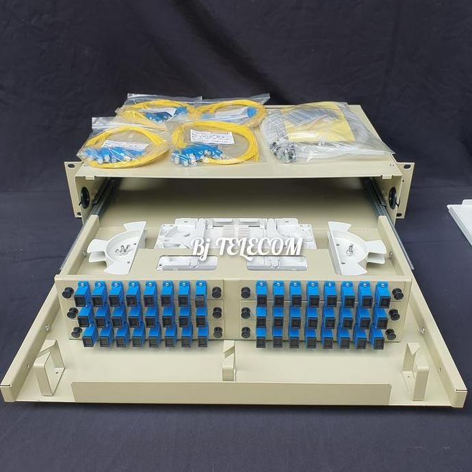 ODF/ OTB rack 48 core SC Lengkap pigtail
