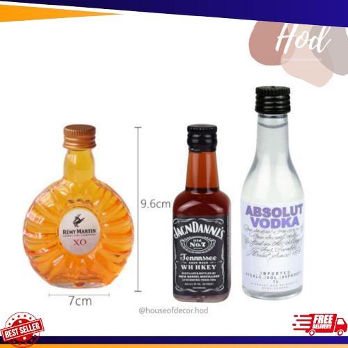 Original Topper Miniatur Botol Bir Whiskey Heineken Vodka Roko Untuk Hiasan Kue Dekorasi Meja Beer W