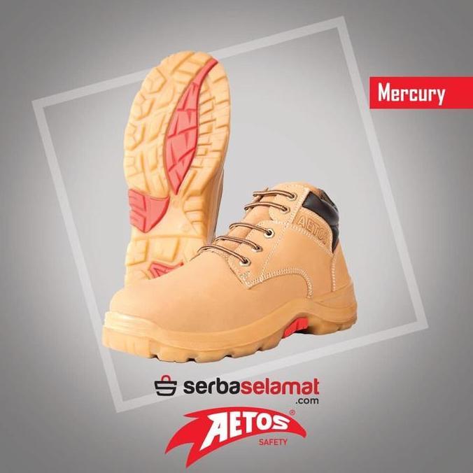 Baru.. Aetos Mercury Wheat/Sepatu/Sepatu Safety/Safety Shoes