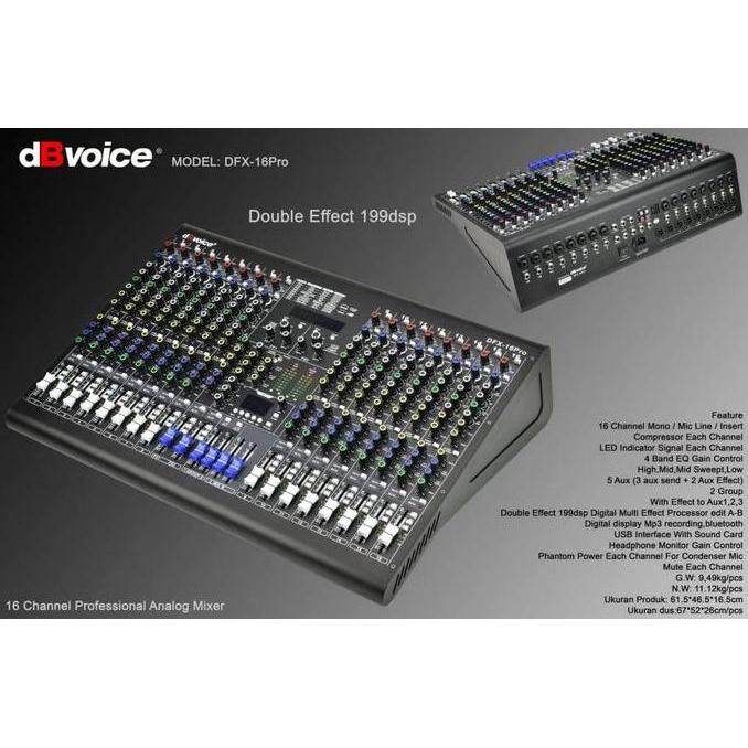 MIXER DBVOICE DFX16 DFX 16 ORIGINAL