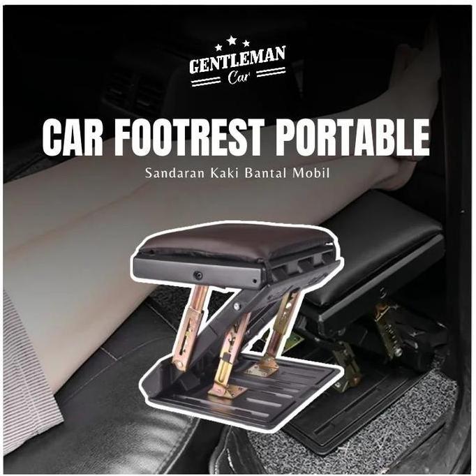 Car Footrest Portable Sandaran Tatakan Kaki Bantal Mobil Foot Rest