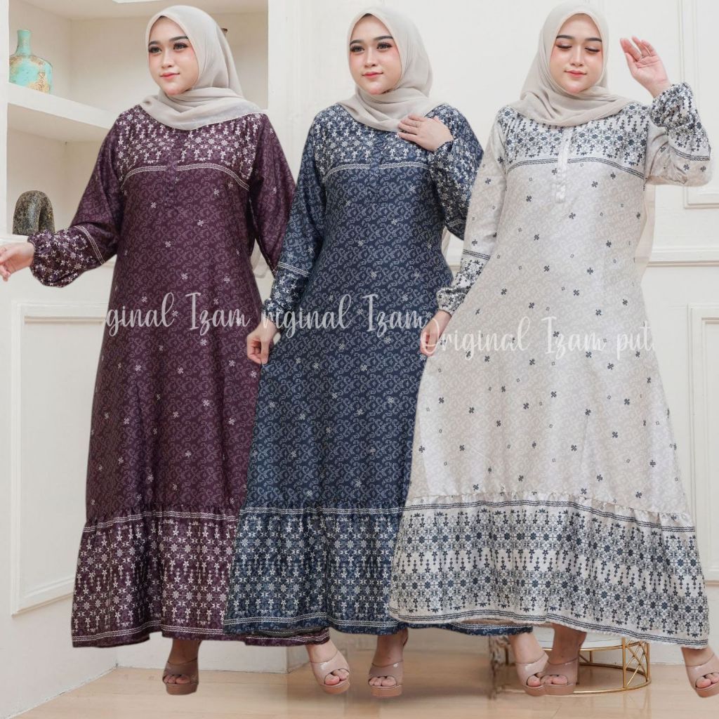Gamis diorsilk dres baju kondangan wanita kekinian gamis motif bunga bunga gamis pesta