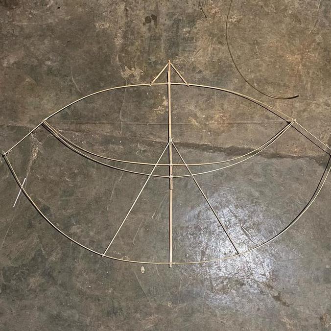 New- Layangan Gapangan Pegon Ceper Aesthetic Layangan 1 meter 1.5 meter layang Gapangan Viral Hanya 