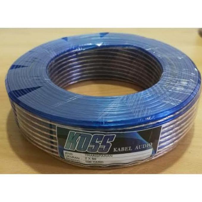 New- KABEL LISTRIK SERABUT / KABEL LISTRIK TRASNPARAN KOSS 2x50,