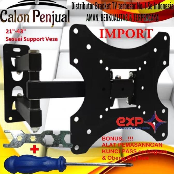 New- Bracket TV LG 14 s/d 43 inch 6 ARAH FULL BESI SUPER KOKOH