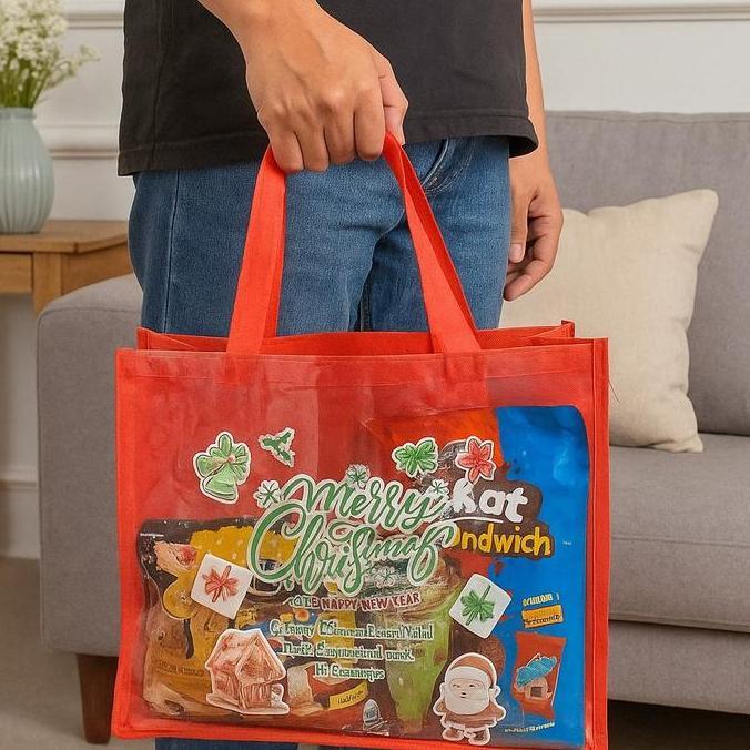 Tas Souvenir / Goodiebag natal / Christmas, Cocok untuk bingkisan. GOODIEBAG LEBARAN . TAS SEMBAKO G
