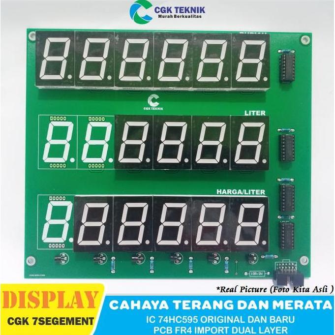 CGK TEKNIK - DISPLAY PERTAMINI POM MINI 7SEGMENT BIRU CO