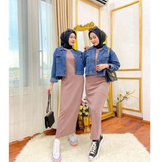 LONG DRESS INNER / INNER DRESS RAJUT / PAKAIAN RAJUT PANJANG / INNER KNIT DRESS