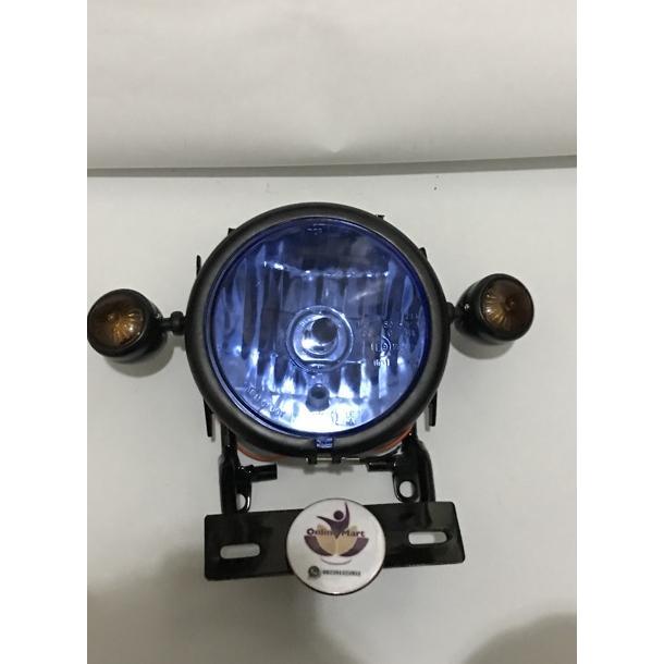 Oz67 Lampu Cb Bulat Variasi Gl Pro Gl Max Plus Breket Hitam Plus Lampu Sen - Kekinian