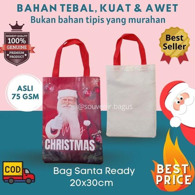 Tas Hampers santa claus natal anak souvenir christmas natal murah