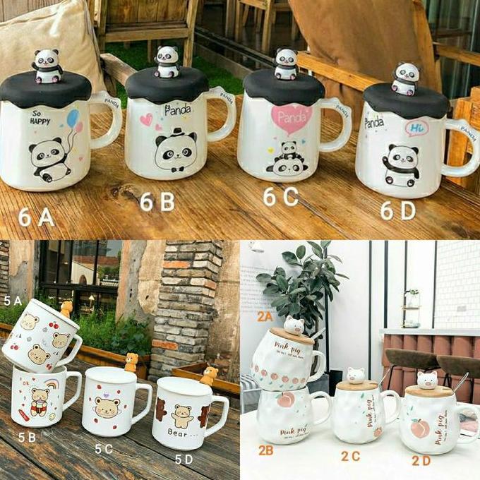 gelas keramik sendok mug